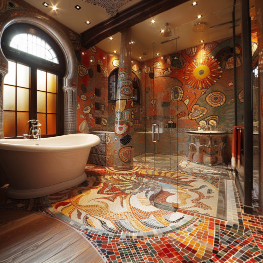salle de bain mosaique