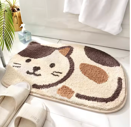 Tapis de bain chat