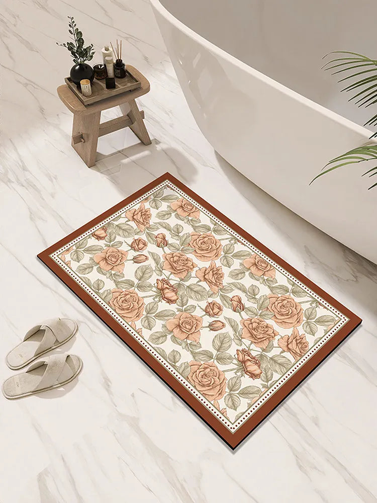 Tapis de Bain Ultra Absorbant en Diatomite