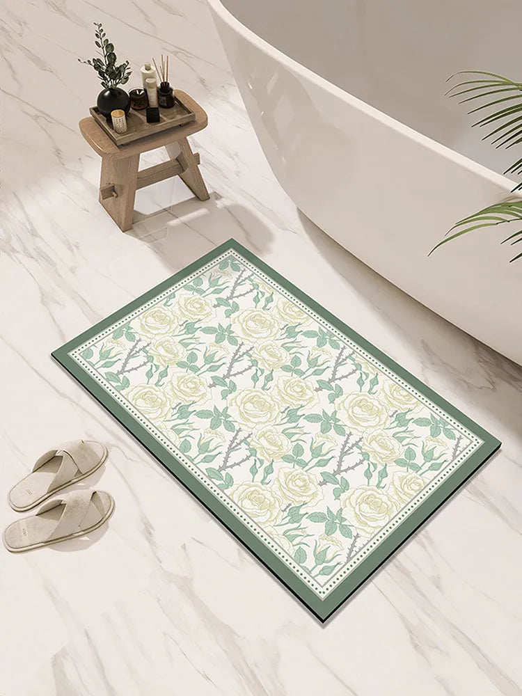 Tapis de Bain Ultra Absorbant en Diatomite d'eau