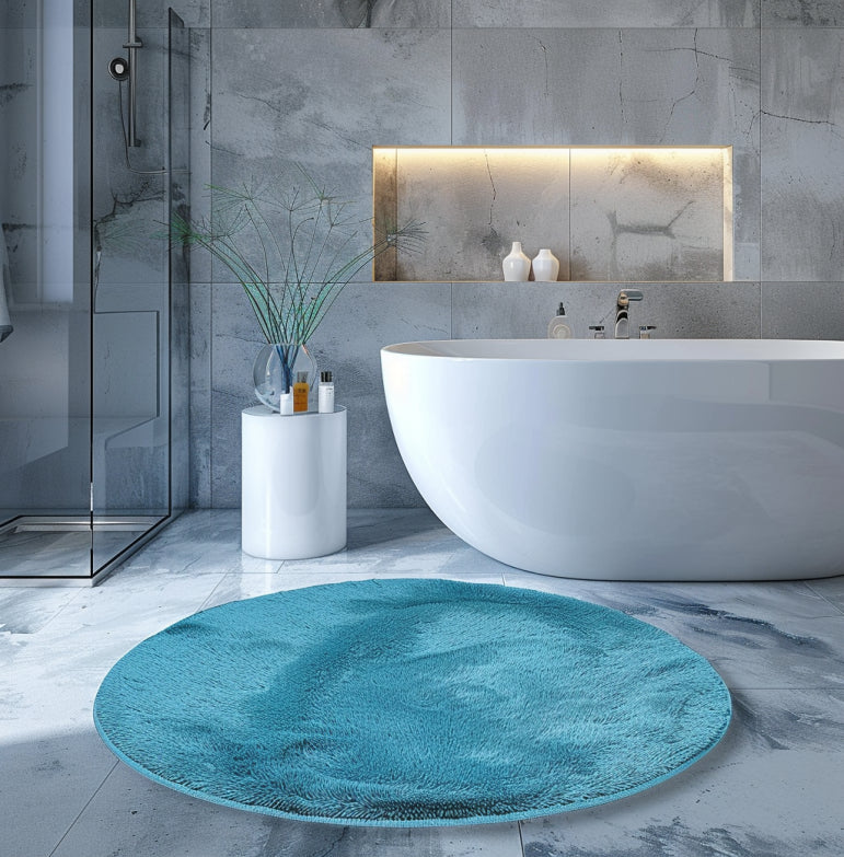 Tapis de bain rond