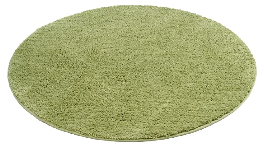 Tapis salle de bain 110cm vert