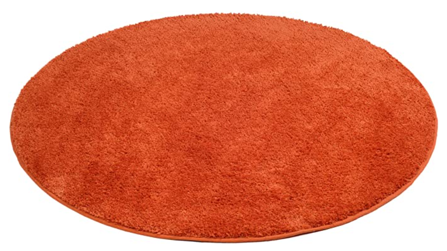 Tapis salle de bain 110cm orange