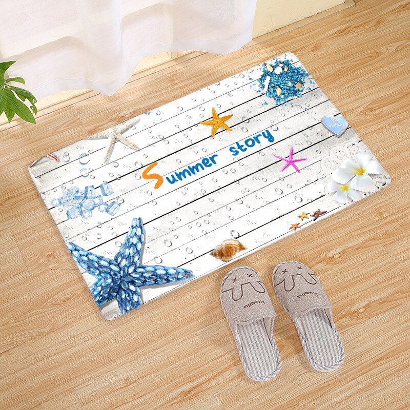 Tapis de bain coquillage blanc
