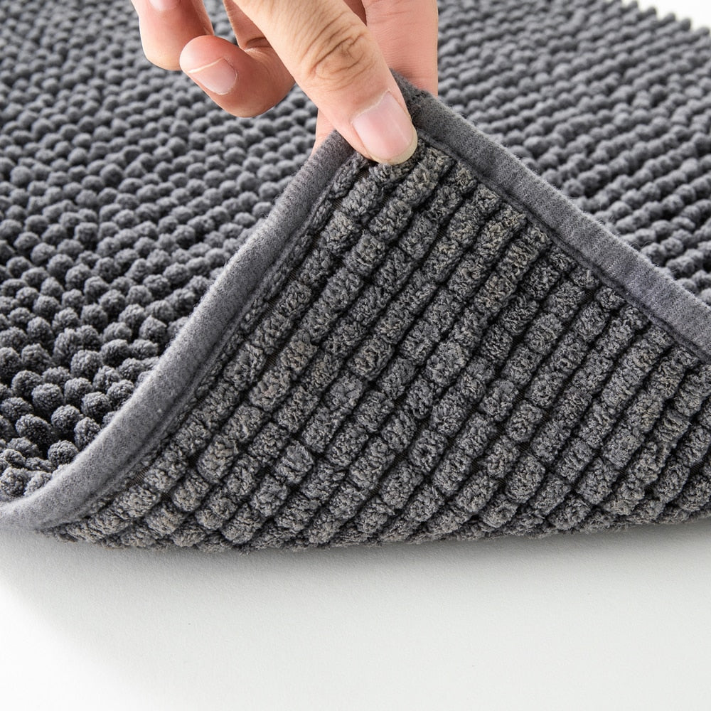 Tapis de bain en microfibre avec coté antiderapant