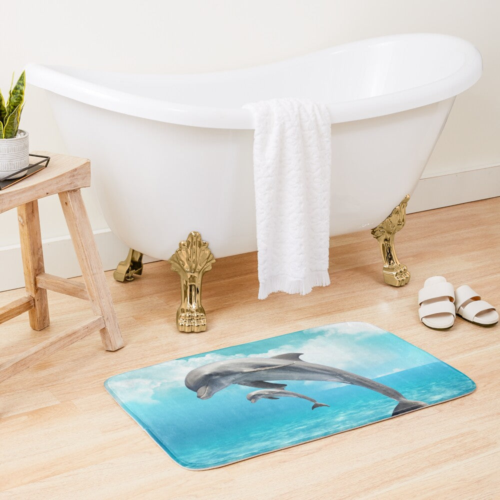 Tapis de bain dauphin