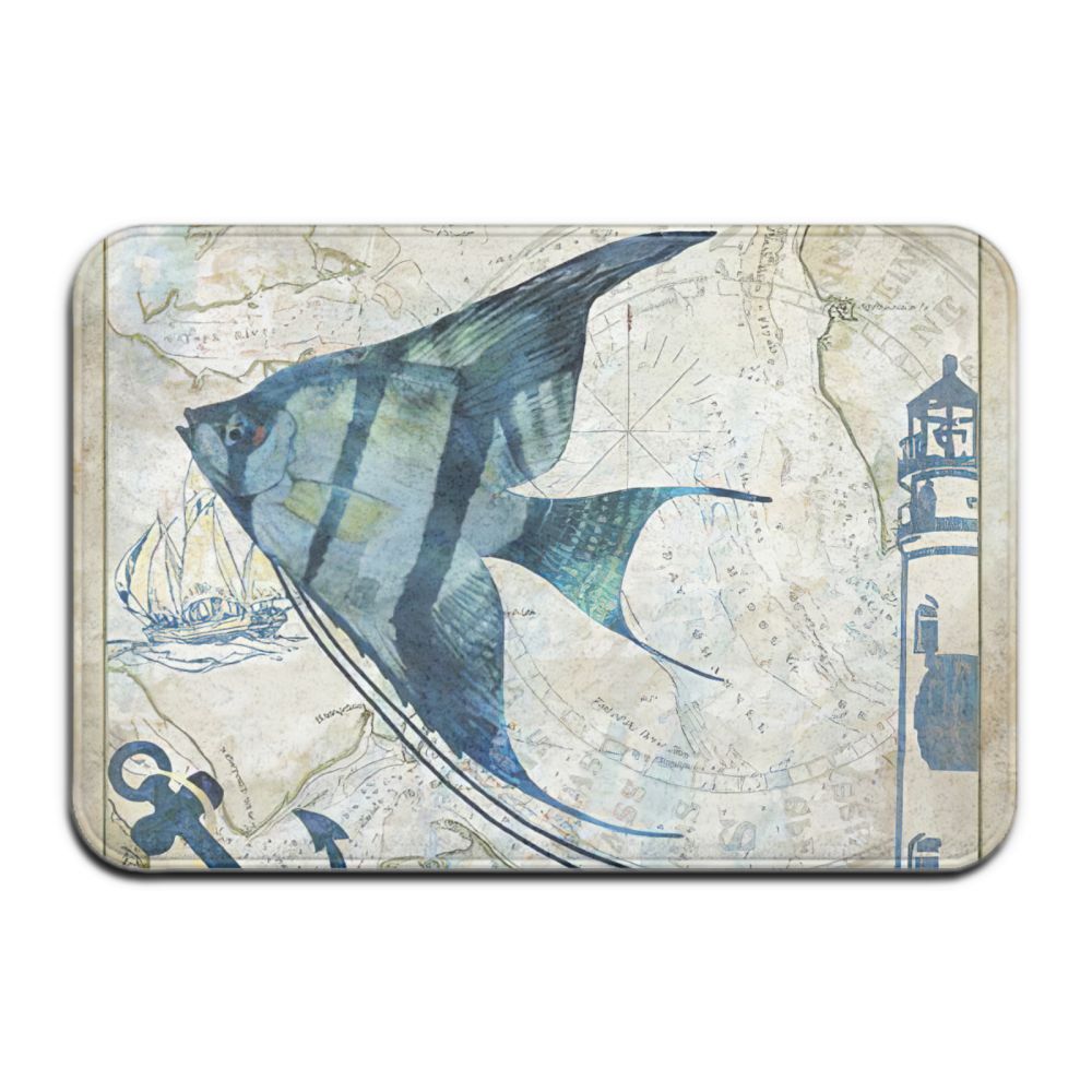 Tapis de bain poisson