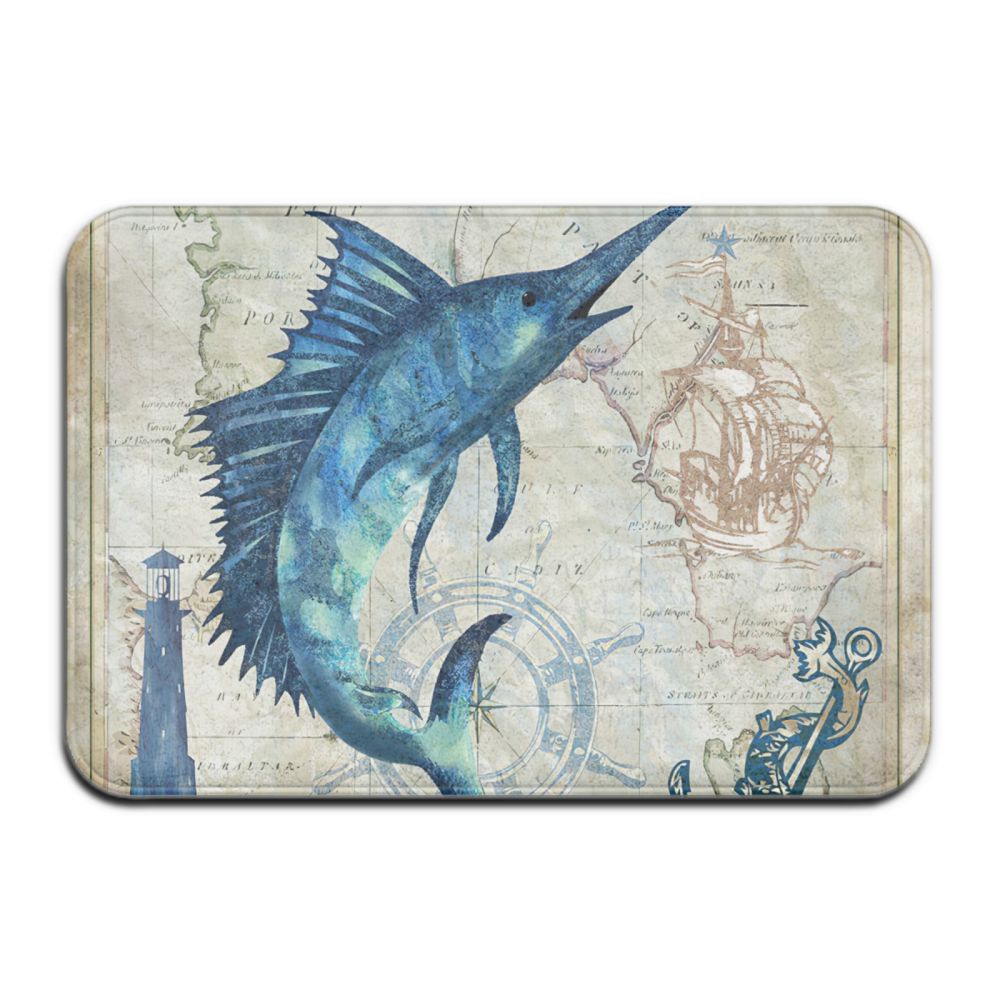 Tapis de bain poisson espadon