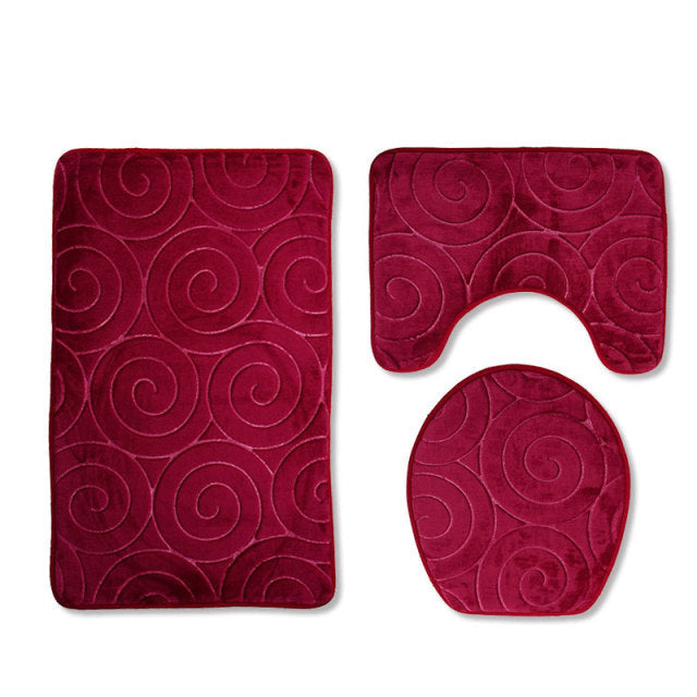 Ensemble tapis de bain et wc