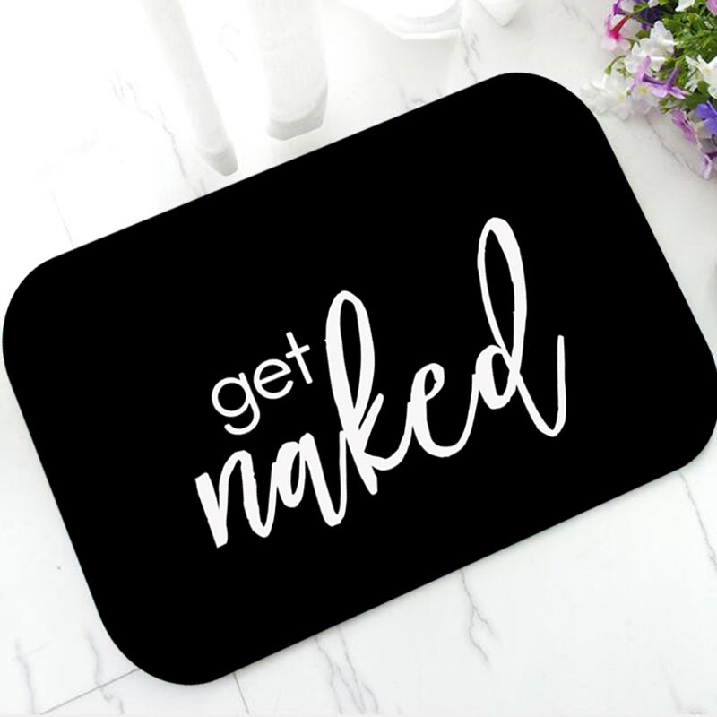 Tapis de bain get naked noir