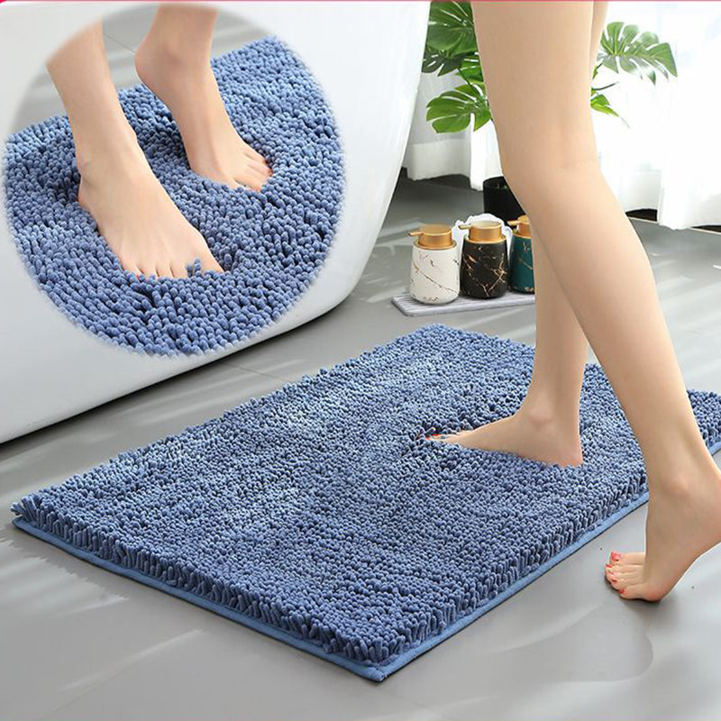 Tapis de bain éponge bleu clair