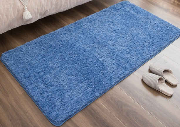 Tapis de salle de bain grande dimension bleu