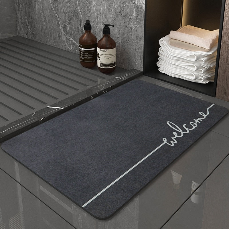 Tapis de bain noir