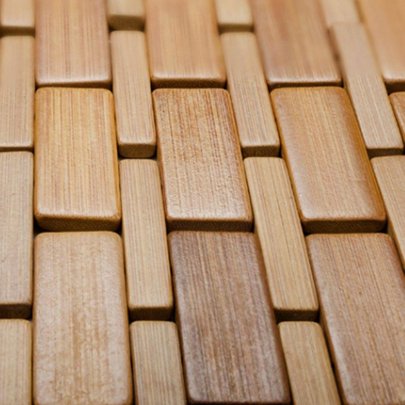 Tapis salle de bain bambou