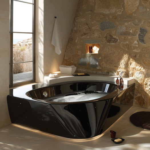 baignoire d'angle design