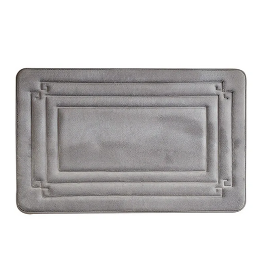 Tapis de bain gris perle