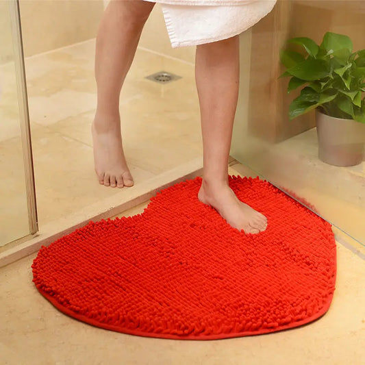 Tapis de bain coeur