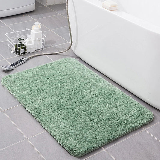 Tapis de bain vert amande