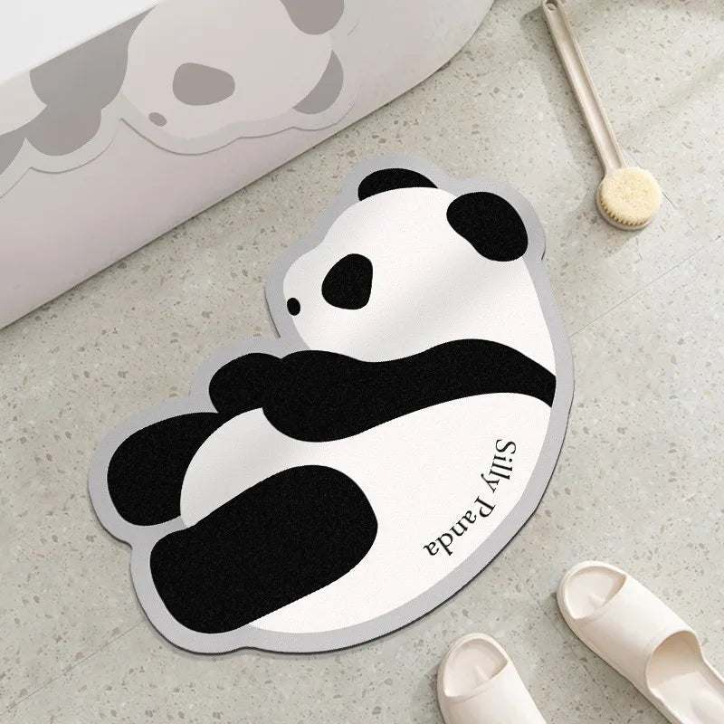 Tapis de bain panda qui dort