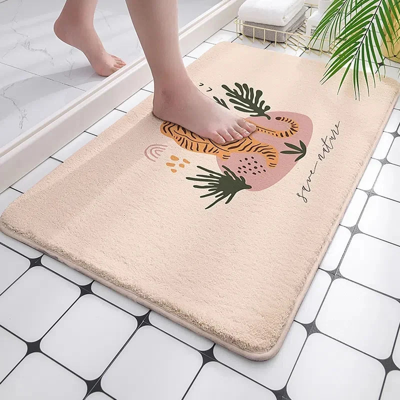 Tapis de bain savane beige