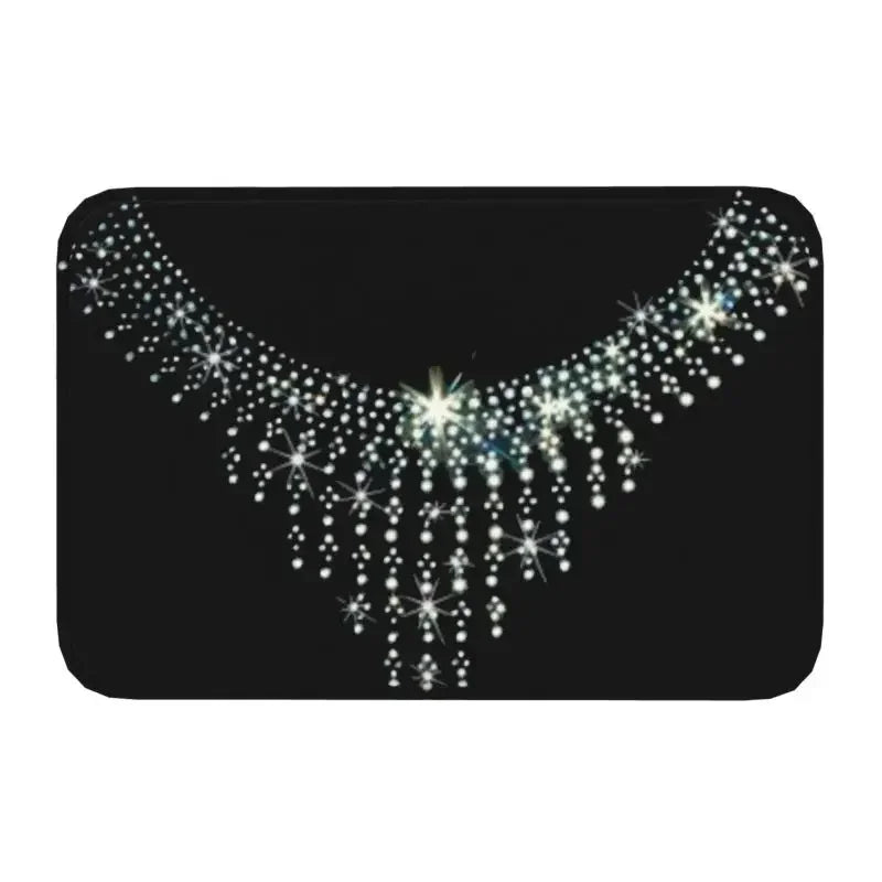 Tapis de bain collier pailleté