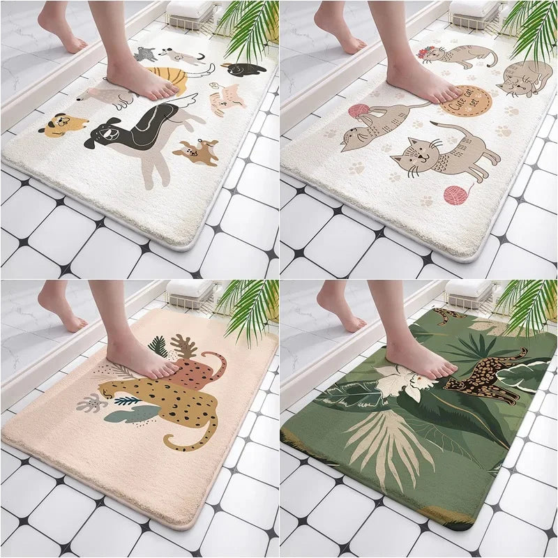 Tapis de bain savane