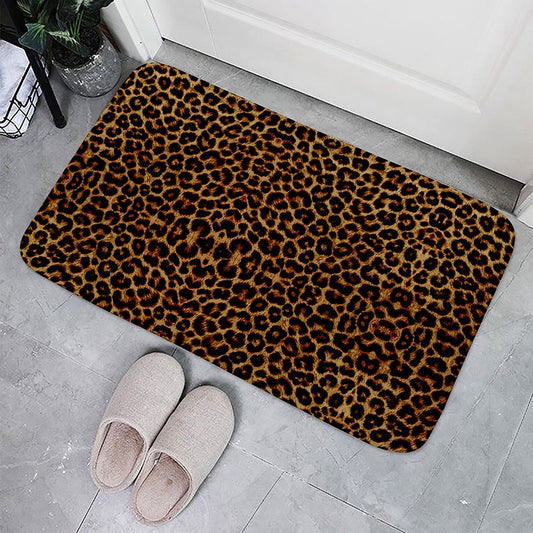 Tapis de bain léopard