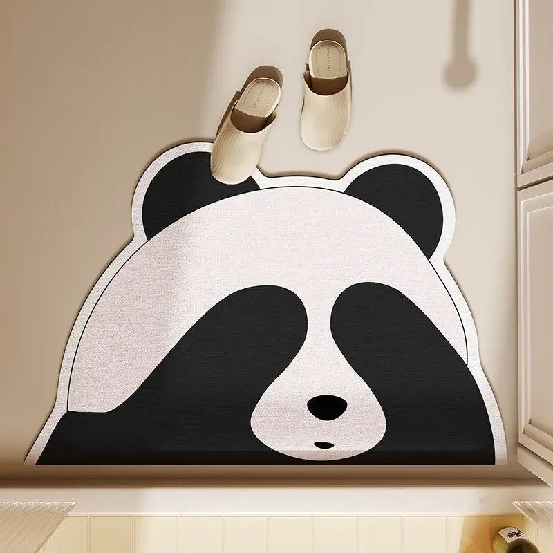 Tapis de bain panda cache cache