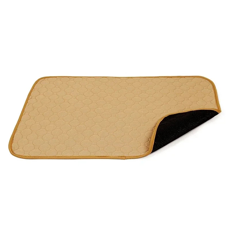 Tapis de bain pour chien camel