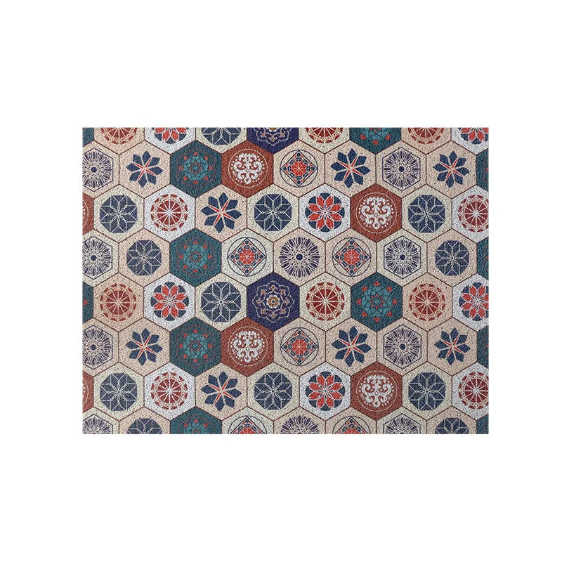 tapis de bain nid d'abeille motif