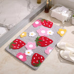 Tapis de bain fraise - Vignette | Nos tapis de bain 