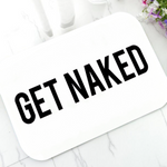 Tapis de bain get naked blanc