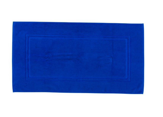 Tapis de bain bleu roi