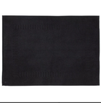 Tapis de bain coton noir