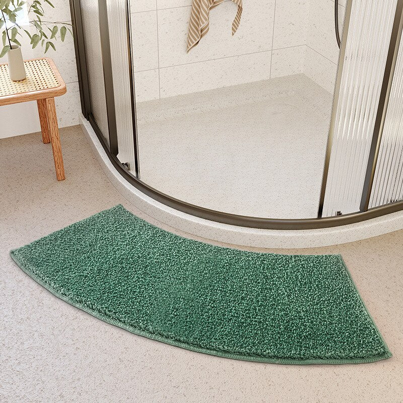 Tapis de bain courbe