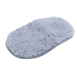 Tapis de bain bouclette gris