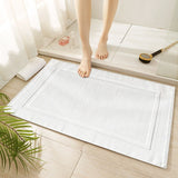 Tapis salle de bain bleu turquoise