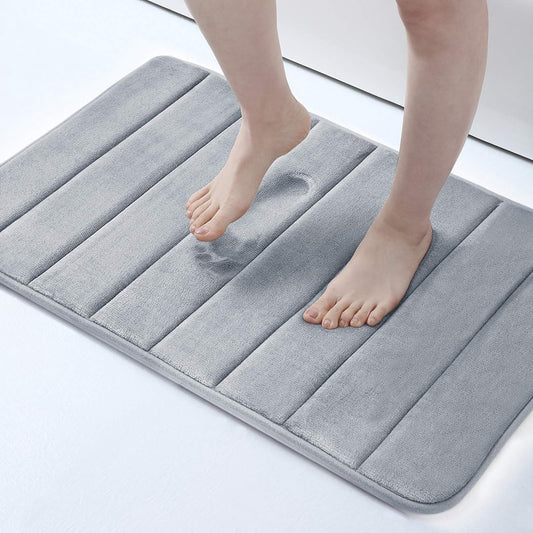 Tapis de bain 40 x 50 cm gris