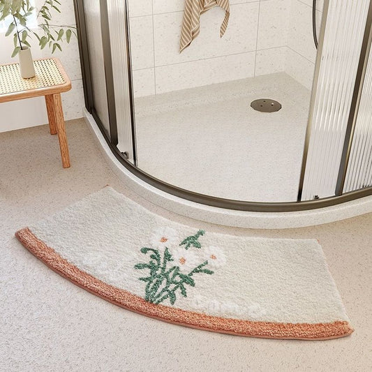 Tapis salle de bain arrondi