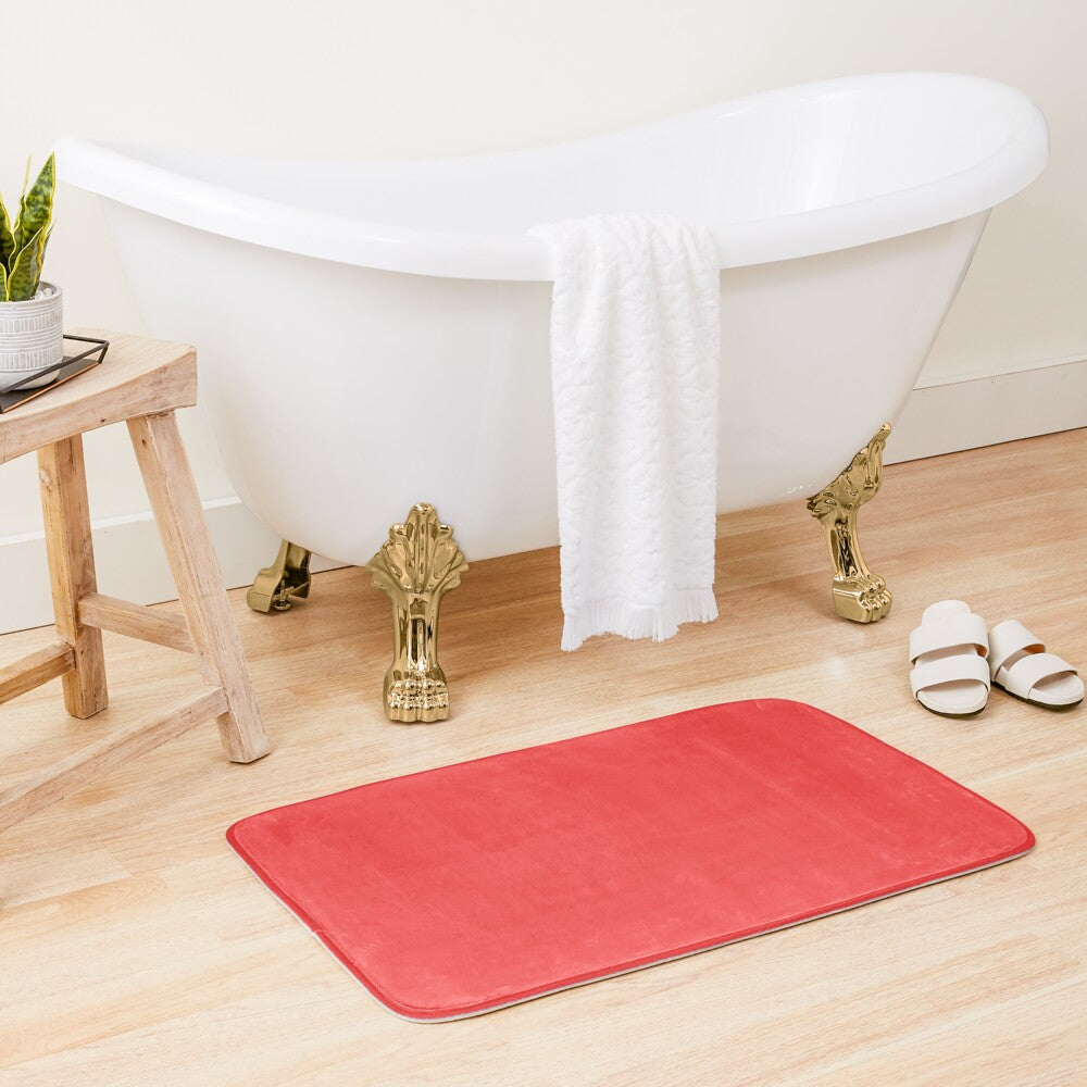 Tapis de bain corail