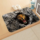 tapis de bain animaux guépard 