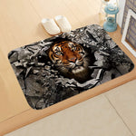 tapis de bain animaux tigre