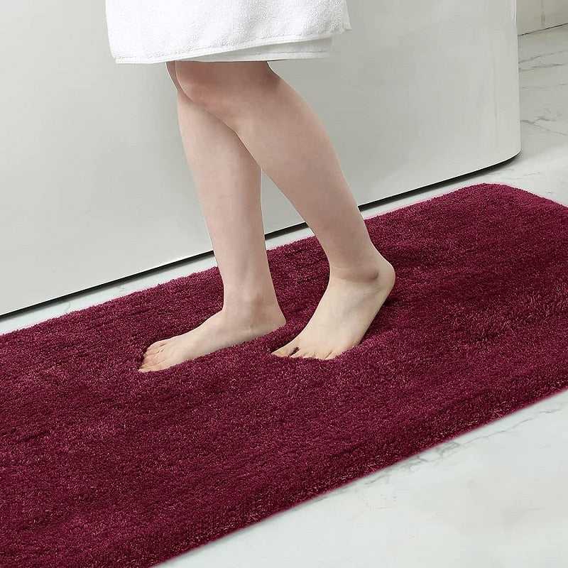 Tapis de bain couleur prune