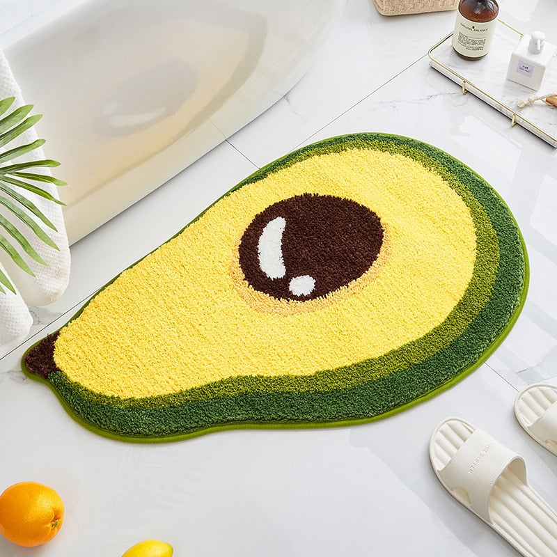 Tapis de bain avocat