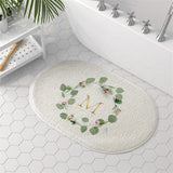 tapis de bain fleurs en cercle
