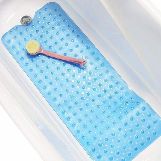 Tapis de bain antidérapant baignoire bleu