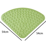Tapis de bain pour baignoire d'angle vert