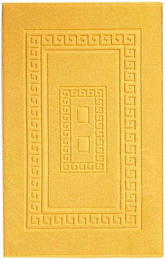 Tapis de bain jaune