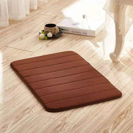 Tapis de bain marron