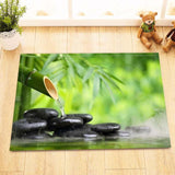tapis salle de bain zen